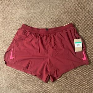 NIKE 4” Running Shorts Mens XL Red Maroon